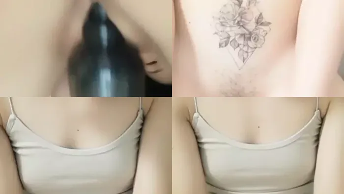 魔鬼身材极品美女剃光逼毛直播大黑橡胶棒抽插还算粉嫩小逼